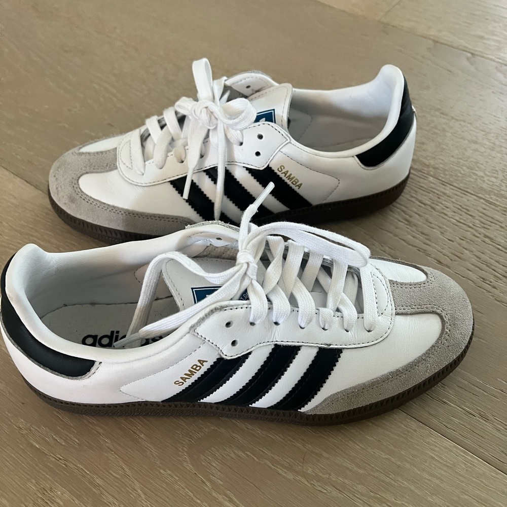 Adidas Samba White and Black Unisex Shoes